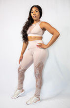 Load image into Gallery viewer, Put Me In The Game Lace Set-Tan