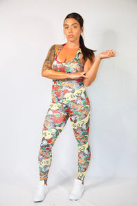 Flower Power Sports Yoga Suit